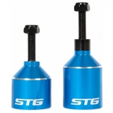Пеги STG для трюкового самоката с осью, диаметр 36 мм алюминиевые синие, 2 штуки Х99074
