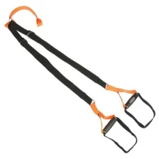 Петли для подвесного тренинга TORRES, эргономические нескользящие ручки, цвет черный/оранжевый TORRE .